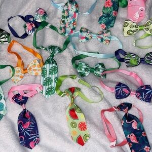 Colorful Pet Bow Tie and Necktie Set